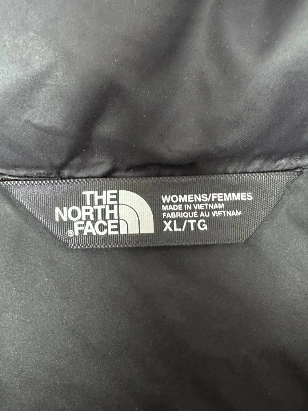 The North Face Vest Womens XL Black 550 Down Puffer Full Zip Insulated NF0A3JRN